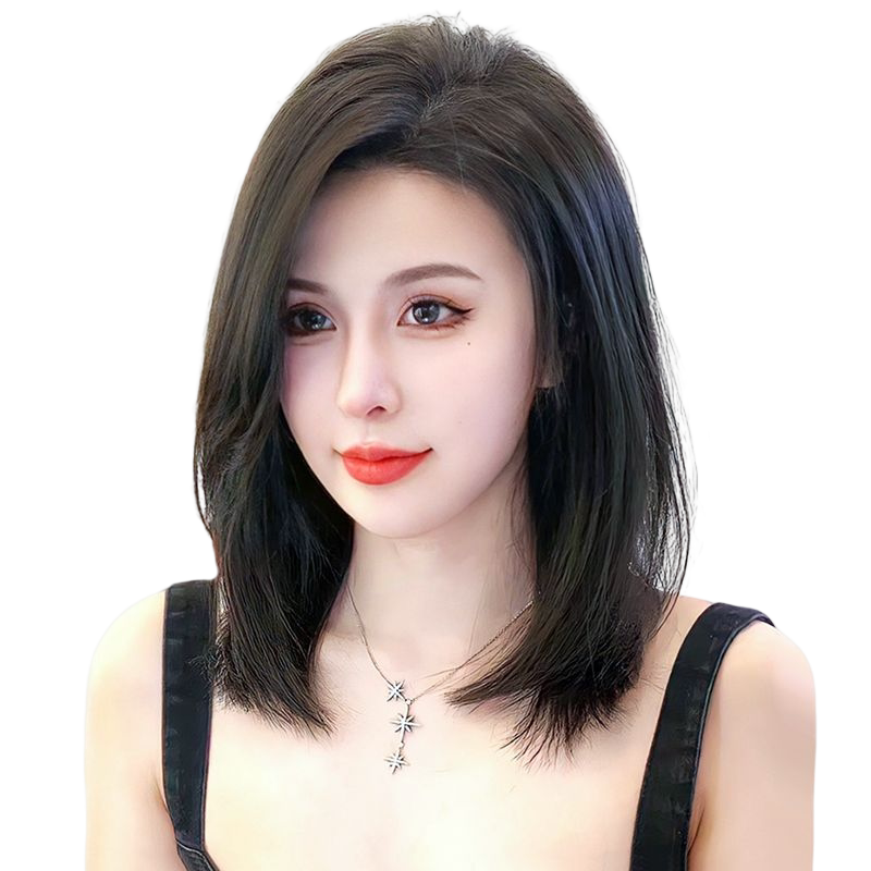假发H.girl锁骨发八字刘海