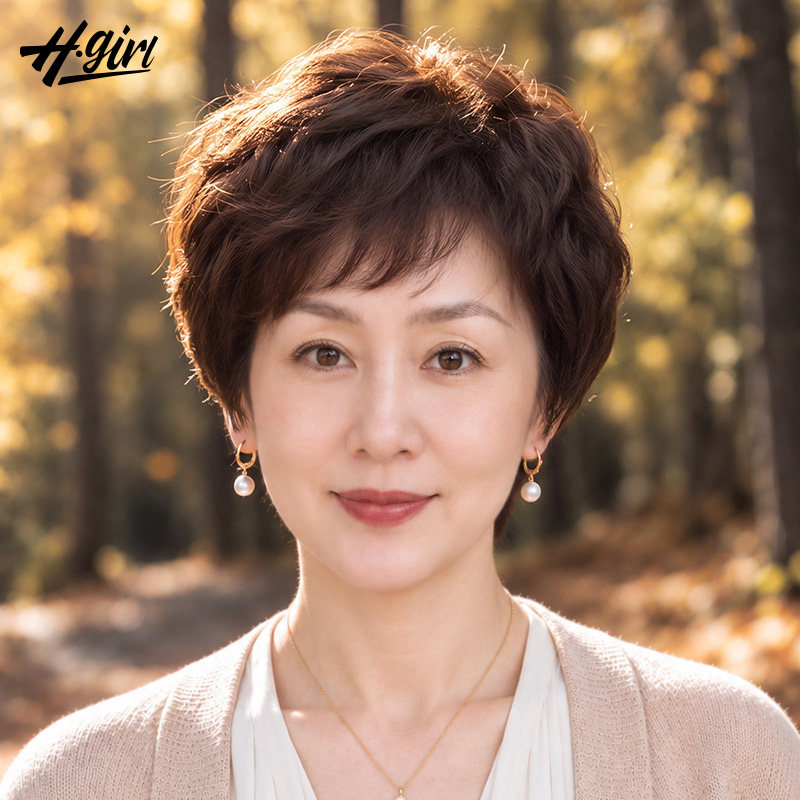 【免打理】中老年妈妈款短卷发
