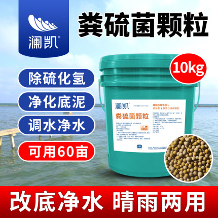 粪硫菌颗粒10kg生物改底水产养殖虾蟹鱼塘改底调水净水降硫化氢