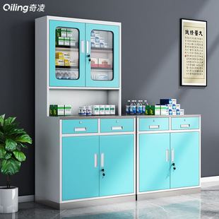 西药柜诊所医用不锈钢无菌器械柜治疗室处置台口腔医院药品配药柜