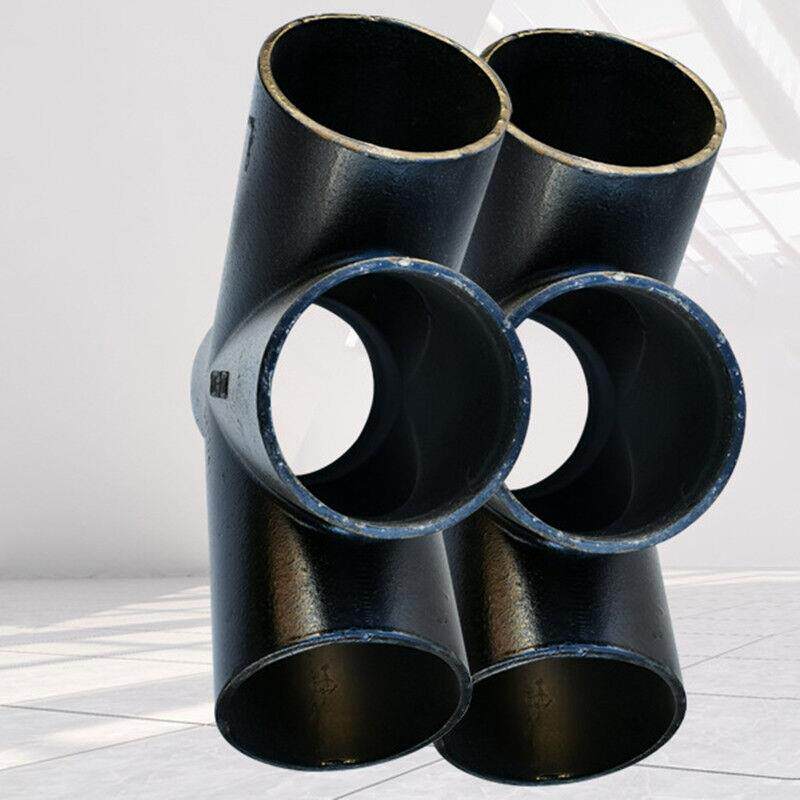 柔性铸铁管w型y斜四通异径变径管件dn100150排水下水管接头配件d