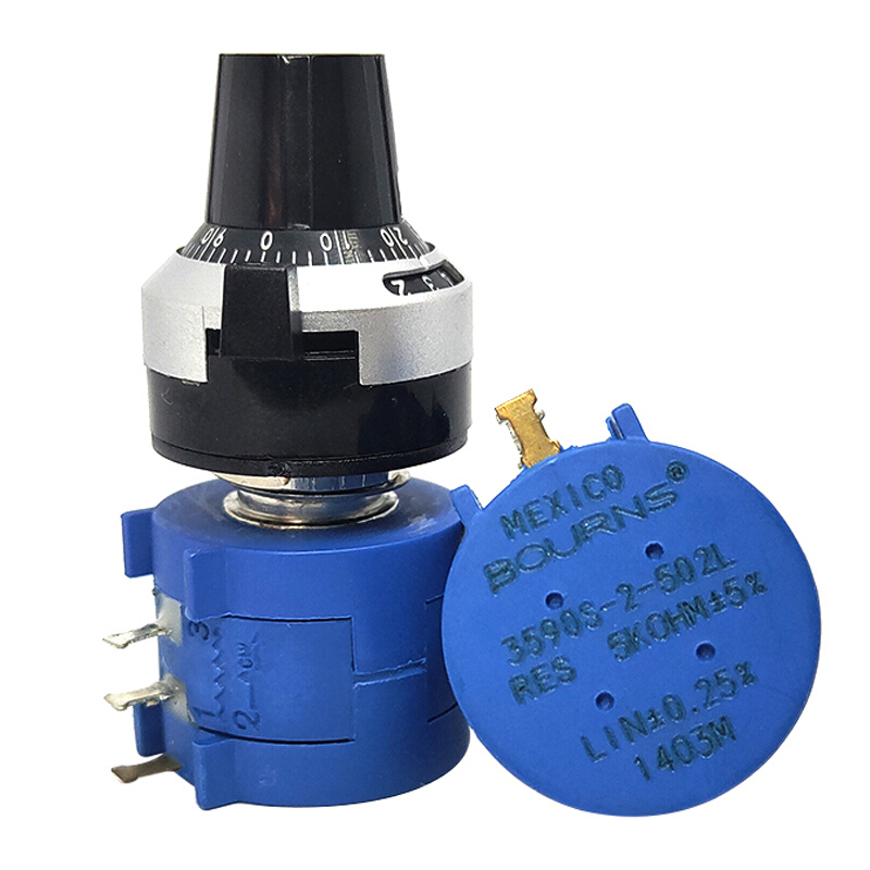 电位计+旋钮 3590S-2-103L 10K 精密多圈电位计 可调电阻器
