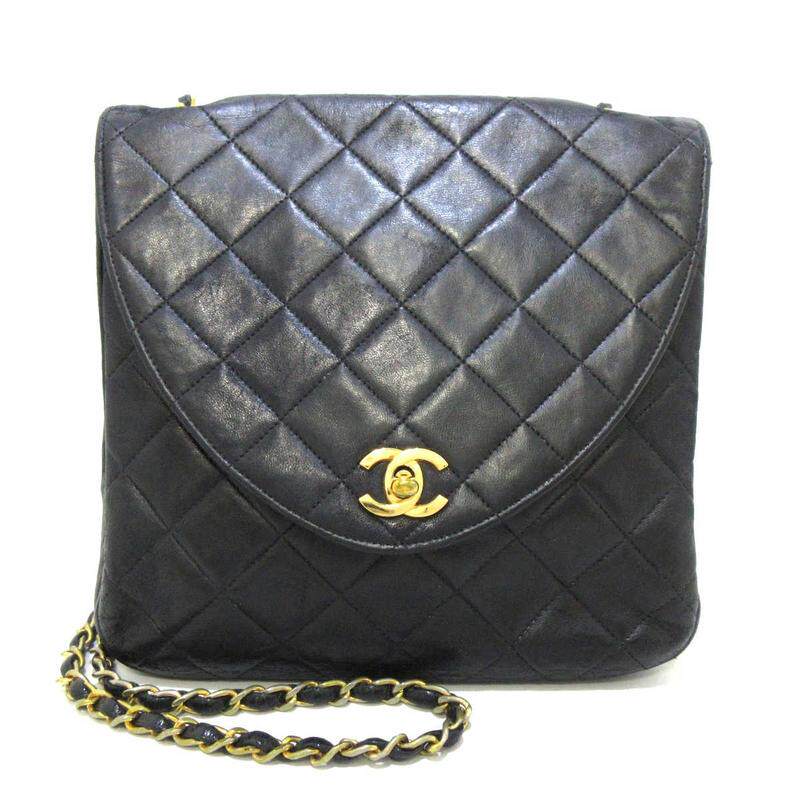 中古香奈儿9新Matelasse单肩包黑色35746839