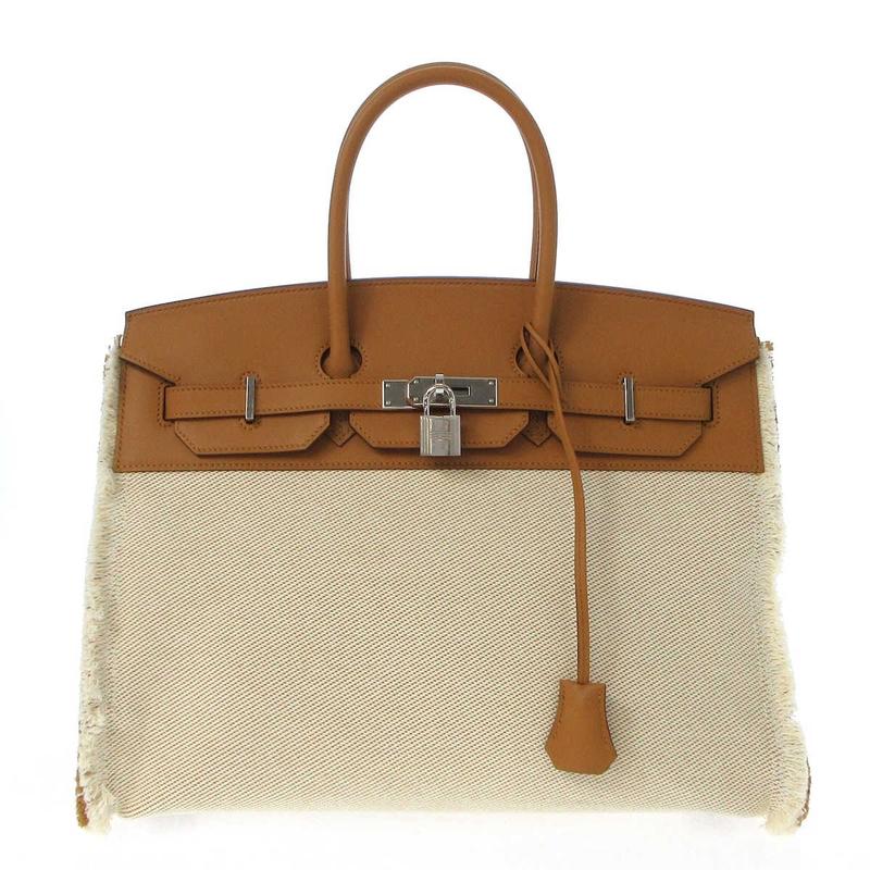 中古hermes爱马仕99新birkin fray fray35铂金包手提