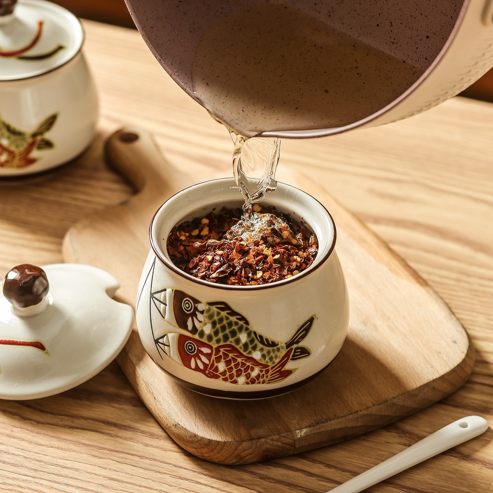 老式油罐子装辣椒油专用罐耐高温陶瓷食品级储油罐日式家用辣椒罐,厨房/烹饪用具,调味瓶罐/调料研磨器,淘宝优惠券,粉丝福利购,淘宝优惠卷