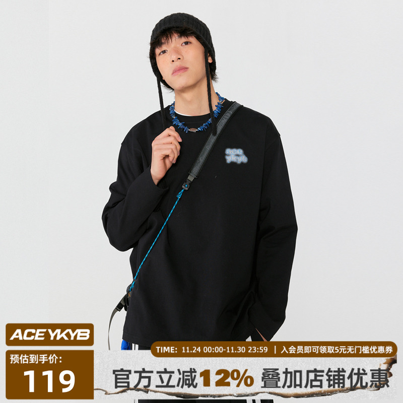 YKYB休闲百搭薄长袖T恤