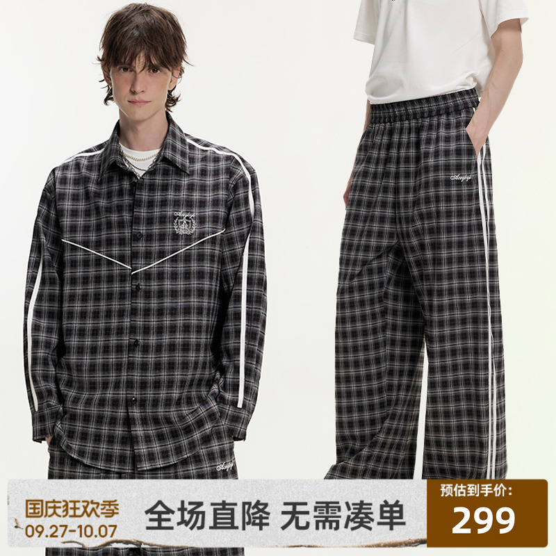 潮流薄款美式复古衬衫
