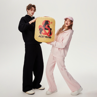 【YKYB黄子韬】连帽卫衣背后印花百搭套装宽松休闲长裤外套潮秋季