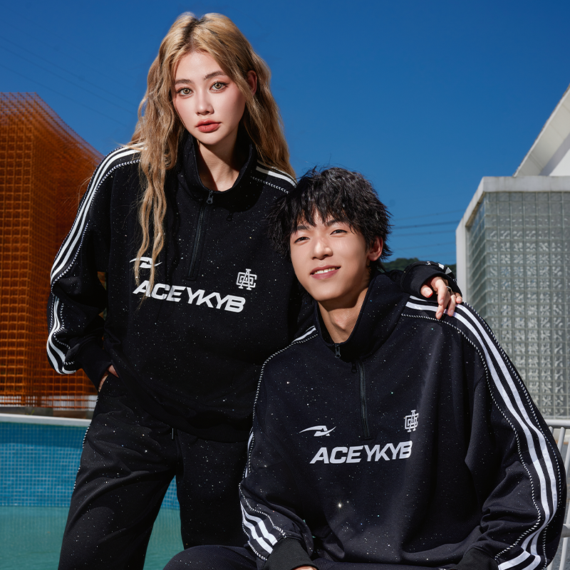 YKYB黄子韬官方店情侣半拉链卫衣