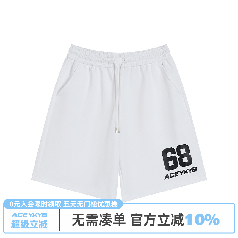 YKYB字母LOGO印花短裤