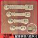 仿古门锁扣加厚实木大门铁门铜锁具四合院单门抽屉长型锁搭扣配件