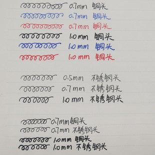 0.7 大容量巨无霸粗管笔芯中性芯0.5 1.0mm黑蓝红色水性签字笔芯