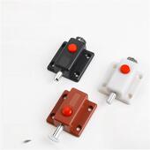 采购产品弹簧门闩小塑料自动自弹性按钮门表面安装 门螺栓柜门防盗