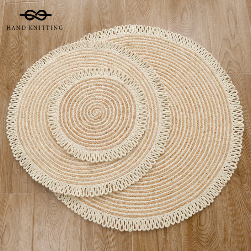 孟加拉国进口黄麻地毯北欧地垫