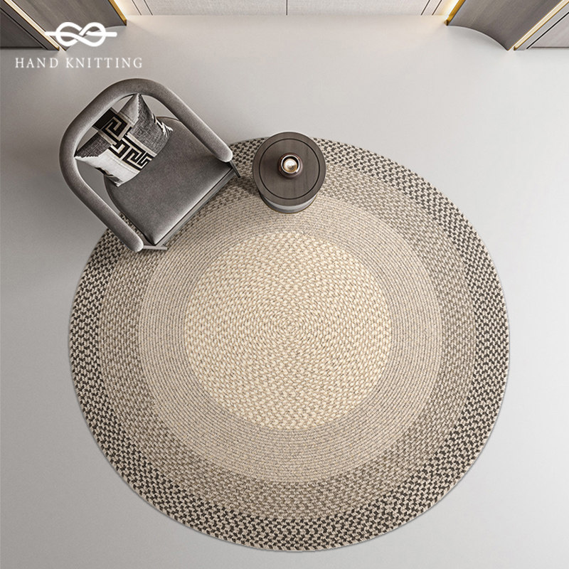 羊毛圆形地毯客厅茶几手工编织轻奢沙发垫玄关地垫卧室床边毯定制,居家布艺,地毯,淘宝优惠券,粉丝福利购,淘宝优惠卷