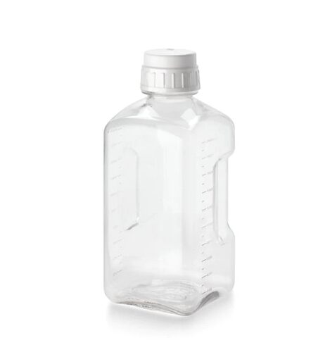 Nalgene无菌瓶方形培养基瓶白色HDPE螺旋盖PETG 500ml 2019-0500