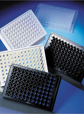 Corning康宁96孔全白黑色酶标板 荧光板高结合表面25块/包3925