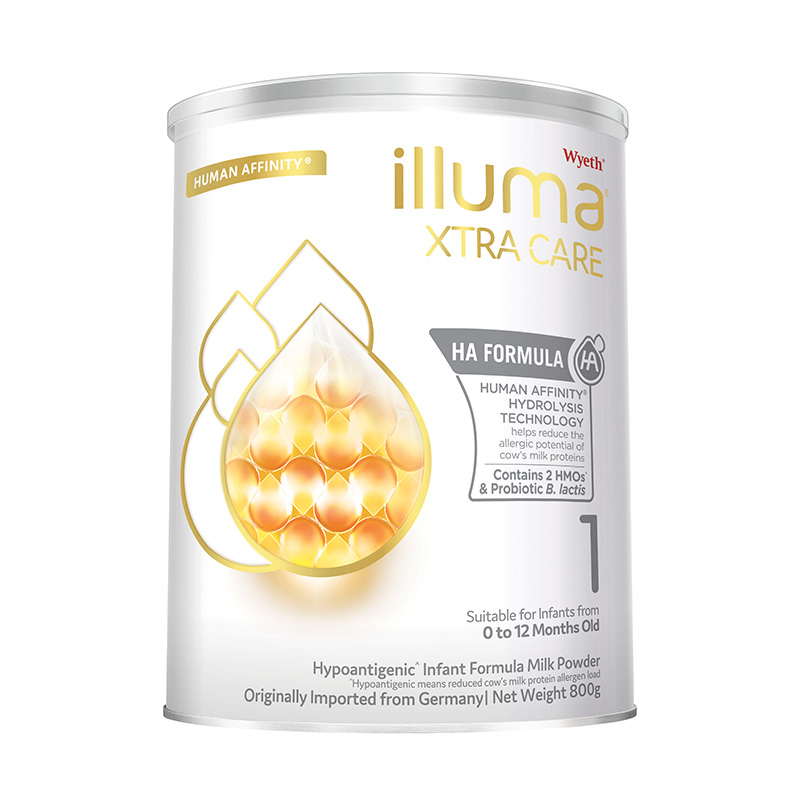 惠氏启赋敏适1段 HA适度水解奶粉婴幼儿奶粉原装进口0-12个月800g