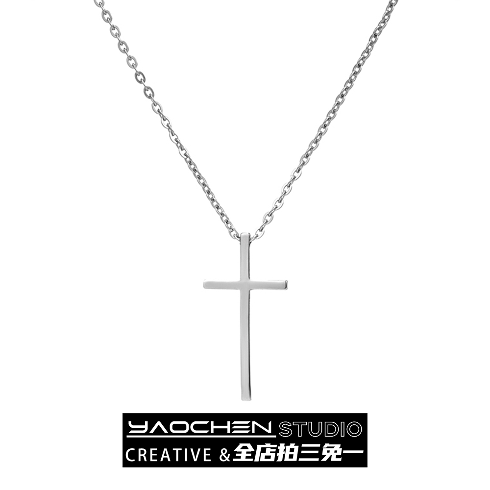 百搭嘻哈项链吊坠女钛钢