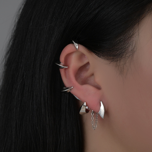 哥特式恶魔爪牙耳挂女 个性朋克耳钉耳环暗黑ins时尚几何耳饰品