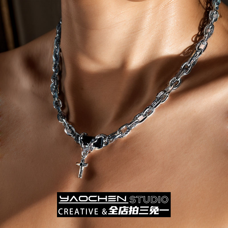 男士钛钢项链嘻哈百搭高级感痞帅