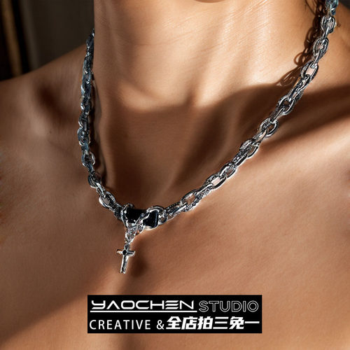 男士钛钢项链嘻哈百搭高级感痞帅