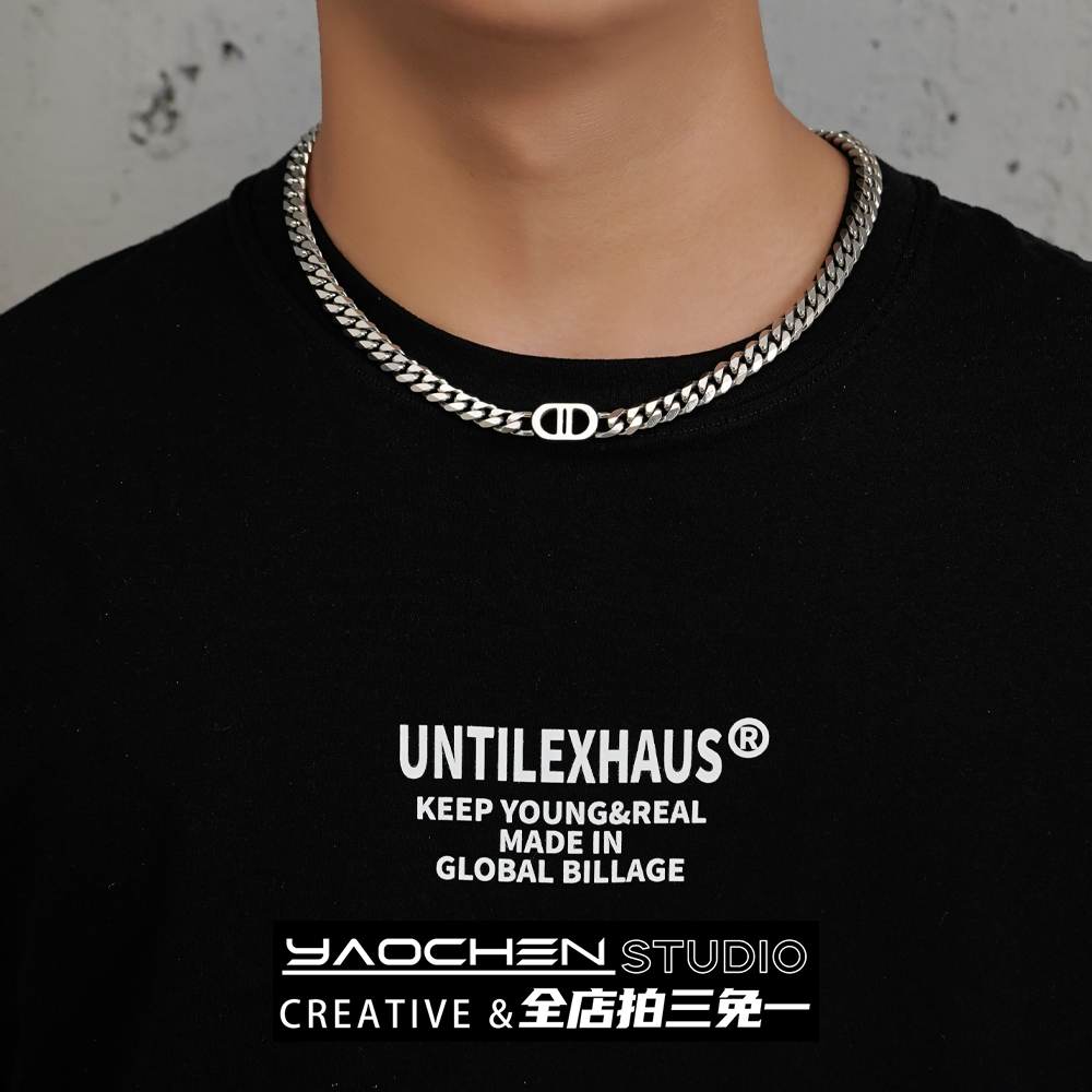 古巴项链男潮高级感嘻哈设计感