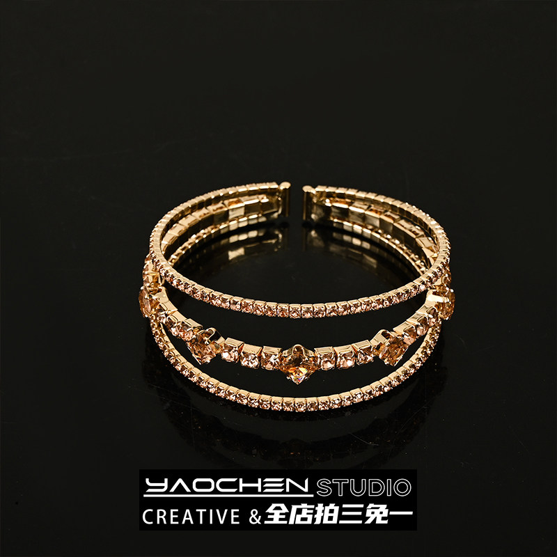 Vintage 古着 金色三层手镯