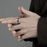 Небольшое кольцо из нержавеющей стали подходит для мужчин и женщин, изысканный стиль, на указательный палец