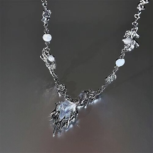 火焰携枝项链男轻奢冷淡风毛衣链