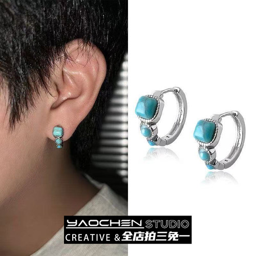 vintage古着中性复古时尚耳环男