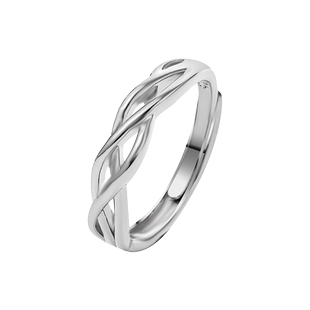 钛钢戒指男生高级感小众设计男款潮莫比乌斯环简约食指戒男款手饰