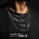 潮牌蛇骨链简约细项链男潮毛衣链嘻哈ins街头百搭脖颈锁骨链配饰