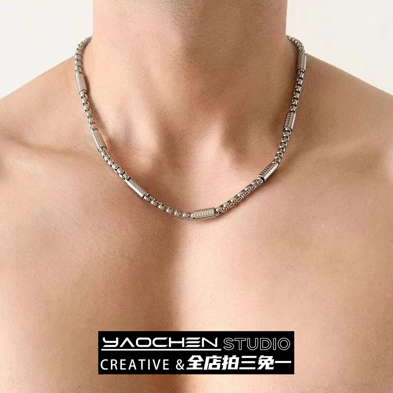 霸气重工装复古项链男简约