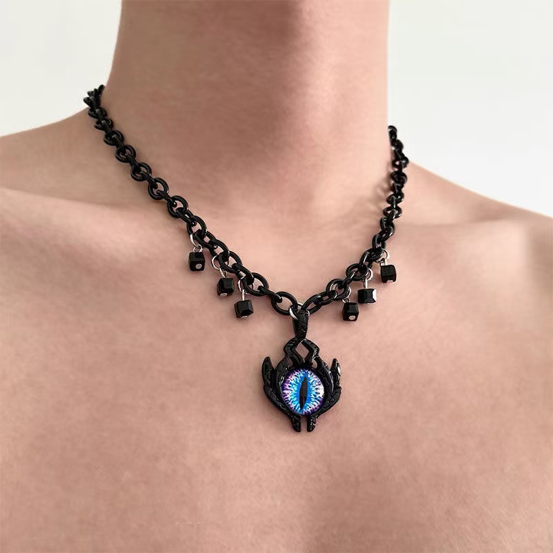 暗黑风拼接颈链锁骨链女项链男款