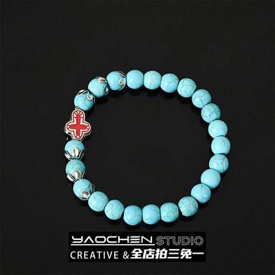 Vintage古着Turquoisecross手串