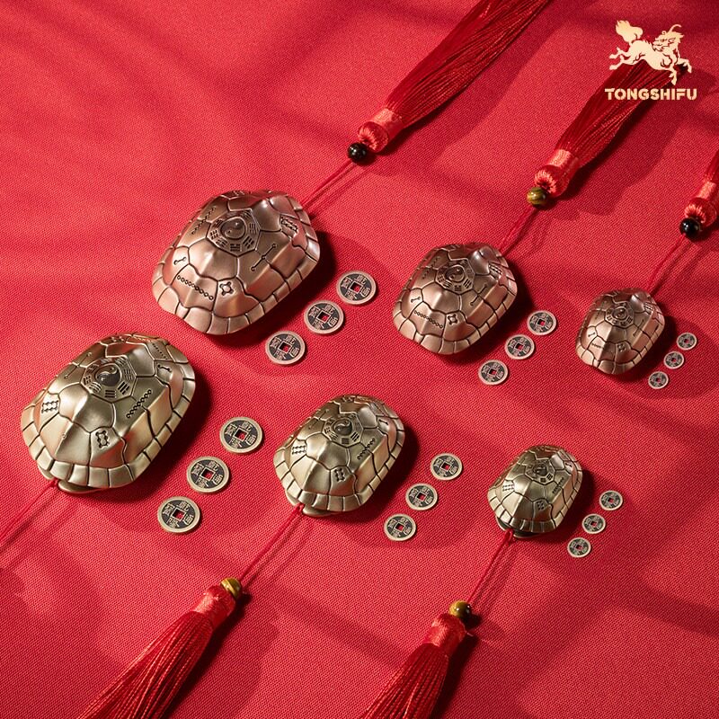 铜师傅《武当联名龟卜卜》龟壳黄铜紫铜摆件 家居装饰把玩手把件