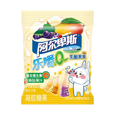 阿尔卑斯乐嚼缤纷多款造型软糖