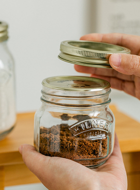 糖罐英国kilner家用白砂糖储存物收纳红糖玻璃瓶子透明方糖密封罐