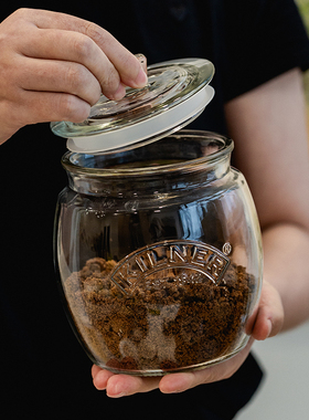 糖罐英国kilner家用红糖白砂方糖收纳瓶子防潮储存冰糖玻璃密封罐