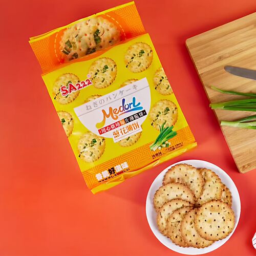 葱薄脆饼干葱花薄饼零食追剧食品