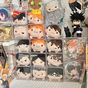 毛绒玩具盲盒摆件盒趴趴玩偶展示架排球少年公仔娃娃收纳展示盒