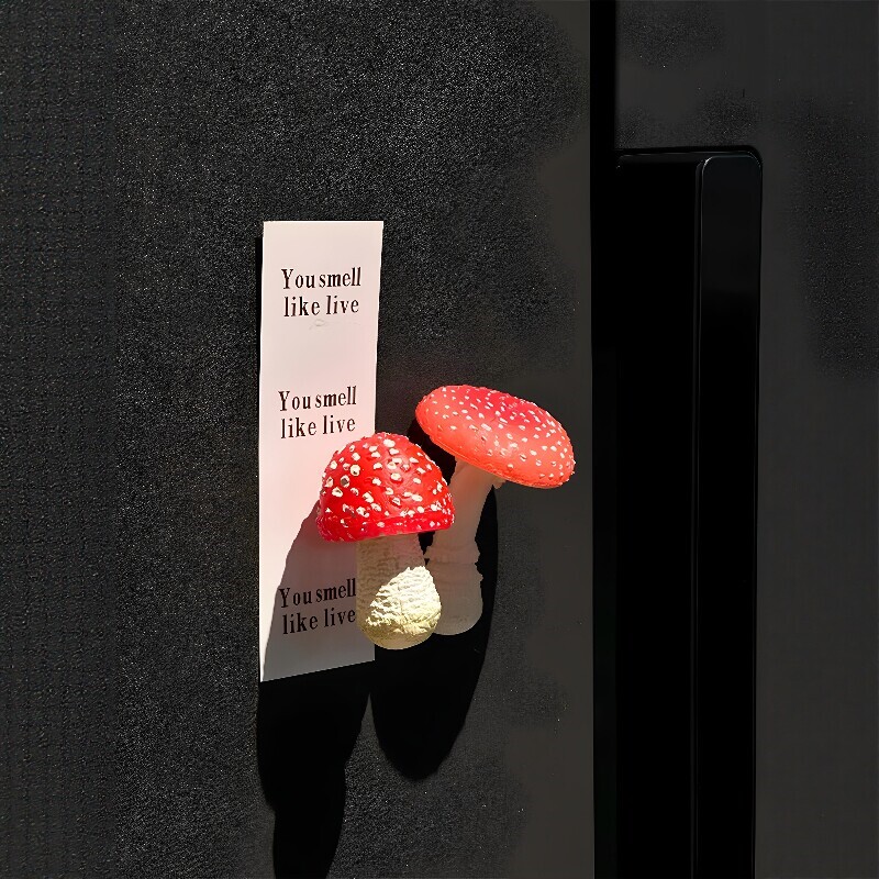 蘑菇冰箱贴磁贴个性创意2025新款稀奇古怪冰箱装饰磁吸小物件可爱