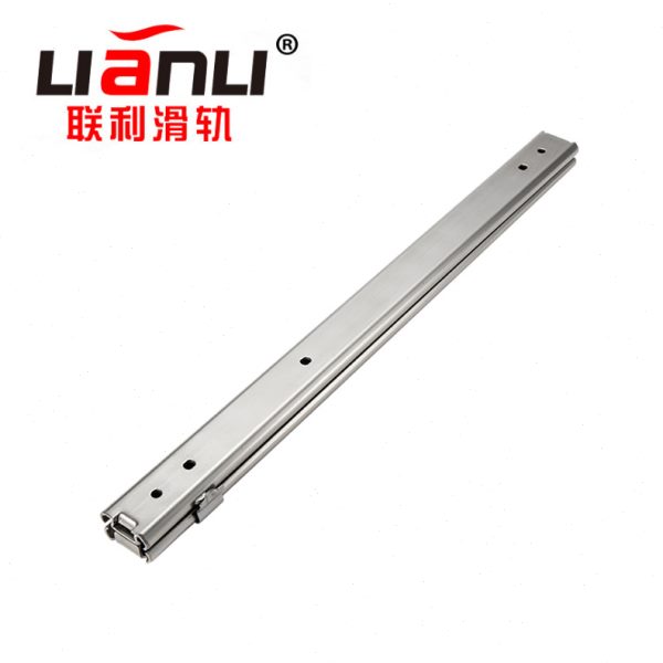 联利SSRXC27三段27宽常闭保持型不锈钢三节带锁止IDA78线性滑轨