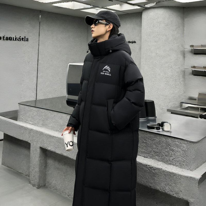 鸭鸭长款羽绒服男士2025新款爆款