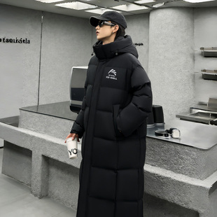 鸭鸭长款羽绒服男士2025新款爆款外套零下超厚保暖连帽抗寒冬装