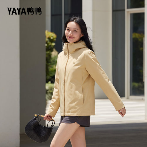 鸭鸭户外羽绒服女款轻薄款女士