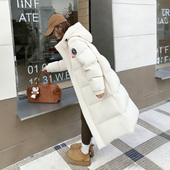 羽绒服白色女款 潮流时尚 外套2025新款 yaya鸭鸭中长款 超厚保暖冬装