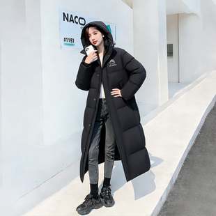 yaya鸭鸭女款羽绒服冬季长款2025年好看加厚外套爆款保暖黑色冬装
