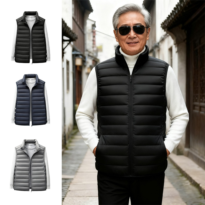 鸭鸭男士短款轻薄羽绒服